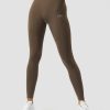 Naiset ICIW Trikoot & Leggingsit | Ribbed Define Seamless Tights Dark Sand Wmn