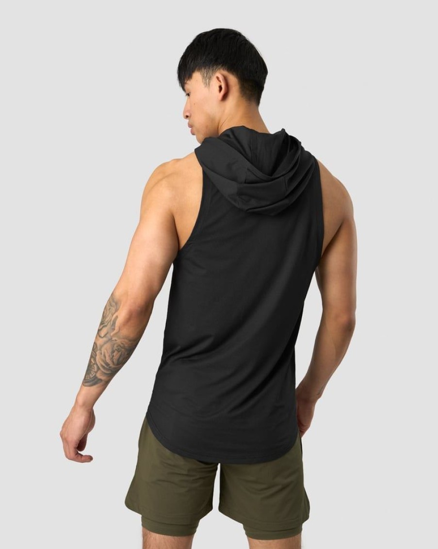 Miehet ICIW T-Paidat | Stride Sleeveless T-Shirt Hoodie Men Black