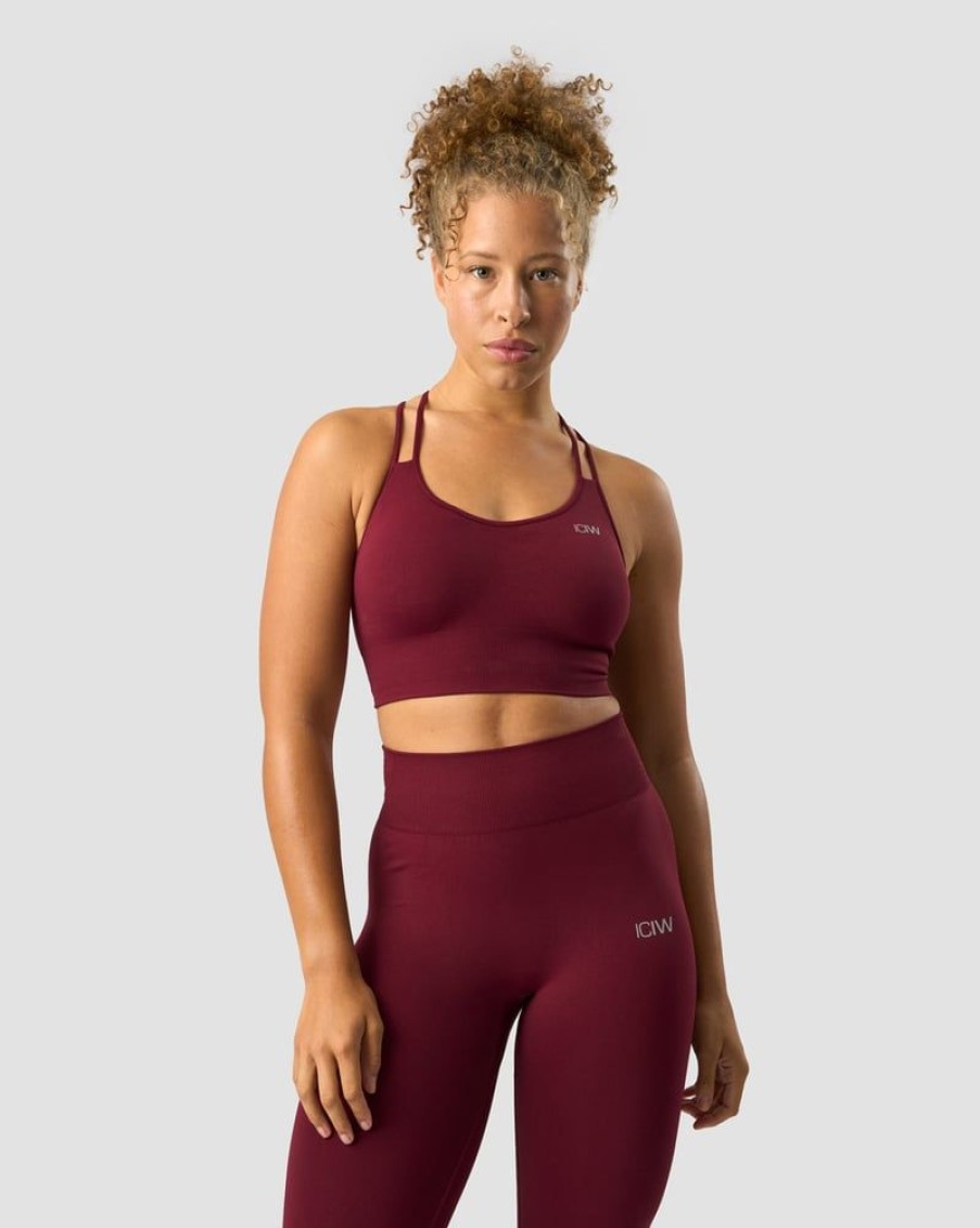 Naiset ICIW Urheiluliivit | Define Seamless Sports Bra Burgundy