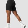 Naiset ICIW Shortsit | Scrunch V-Shape Biker Shorts Black