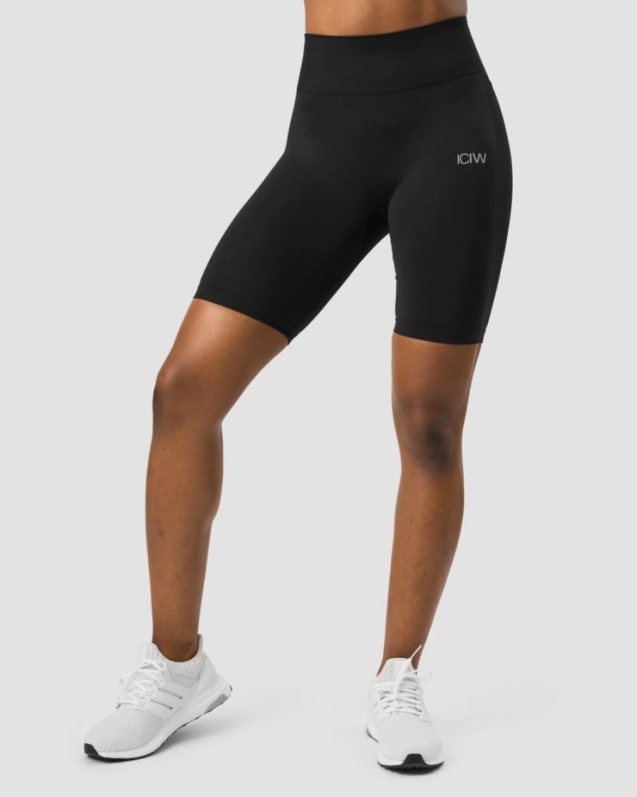 Naiset ICIW Seamless | Define Seamless Biker Shorts Black Wmn