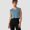 Naiset ICIW Topit | Stride Cropped Tank Wmn Steel Blue