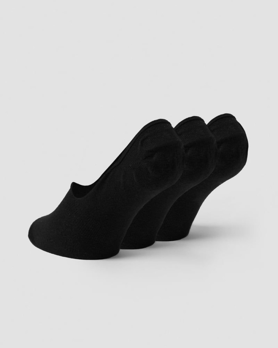 Naiset ICIW Sukat | Invisible Socks 3-Pack Black