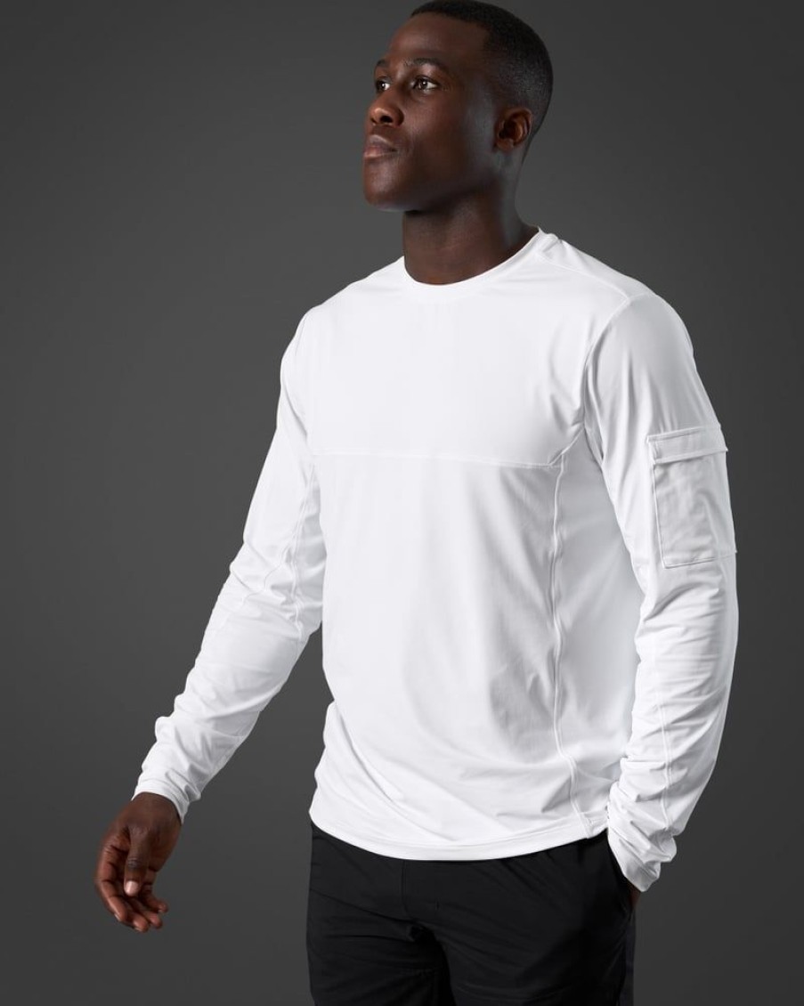 Miehet ICIW Pitkahihaiset Paidat | Reboot Long Sleeve Men White