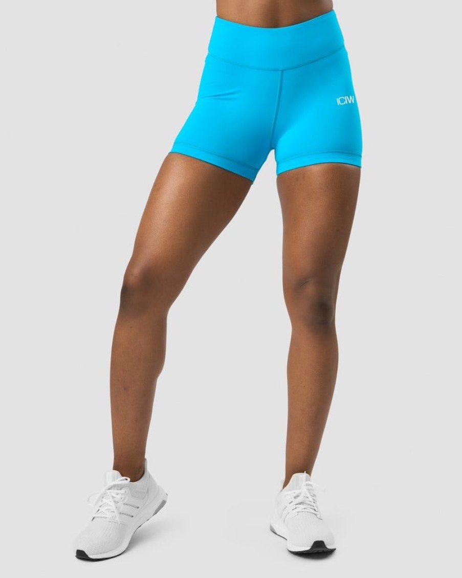 Naiset ICIW Shortsit | Scrunch V-Shape Tight Shorts Blue