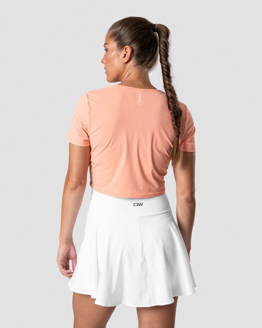 Naiset ICIW T-Paidat | Training Cropped T-Shirt Coral