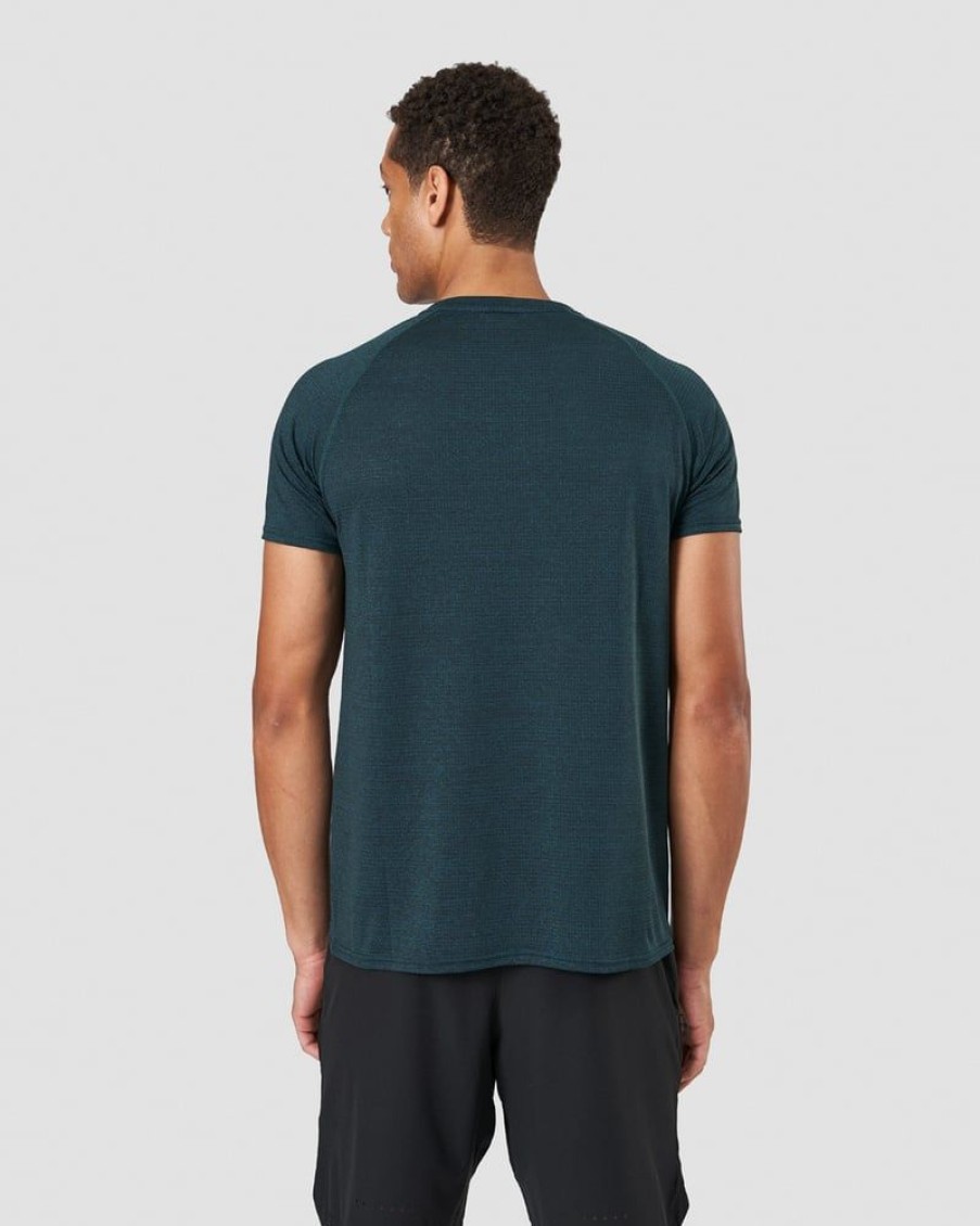 Miehet ICIW T-Paidat | Training Mesh T-Shirt Vivid Green Melange Men