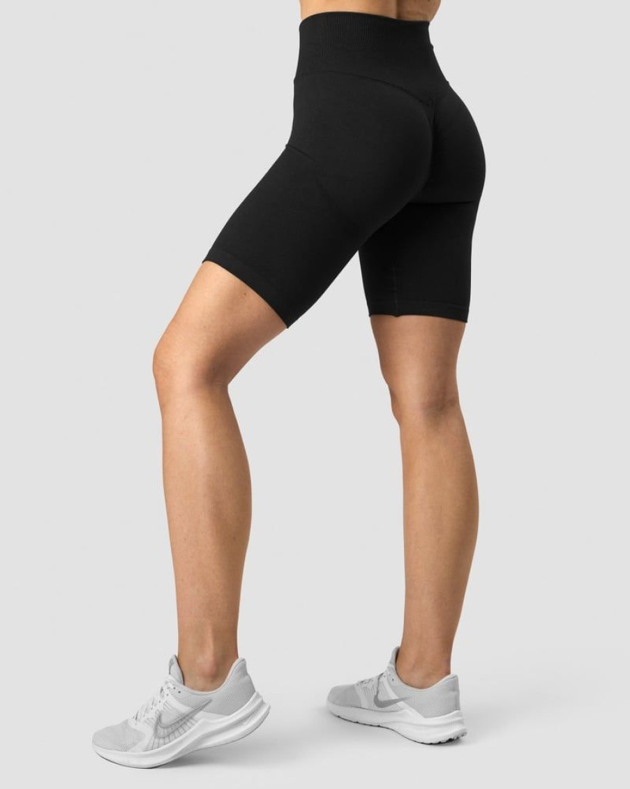 Naiset ICIW Seamless | Scrunch Seamless Biker Shorts Black