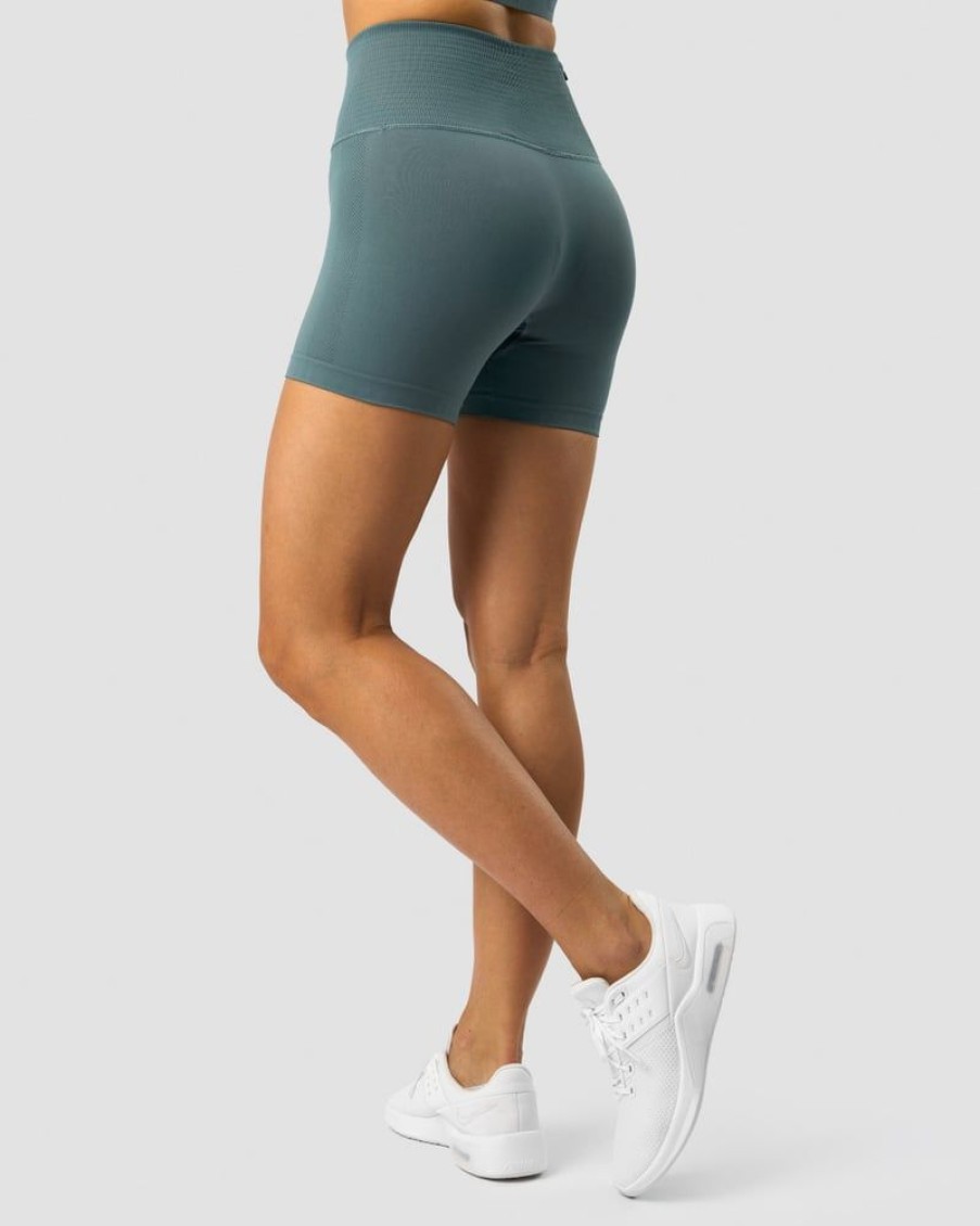 Naiset ICIW Seamless | Define Seamless Pocket Shorts Wmn Jungle Green