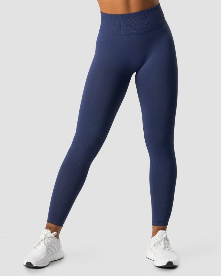 Naiset ICIW Trikoot & Leggingsit | Define Seamless V-Shape Tights Navy