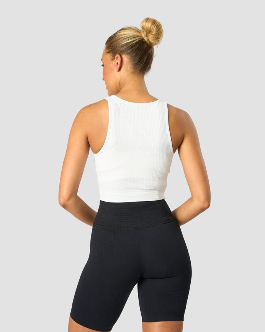 Naiset ICIW Seamless | Ribbed Define Seamless Tank Top White