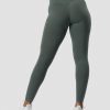 Naiset ICIW Trikoot & Leggingsit | Nimble V-Shape Tights Elm Green