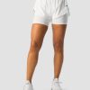 Naiset ICIW Shortsit | Charge 2-In-1 Shorts Wmn White