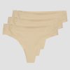 Naiset ICIW Alusvaatteet | Invisible Thong 3-Pack Beige