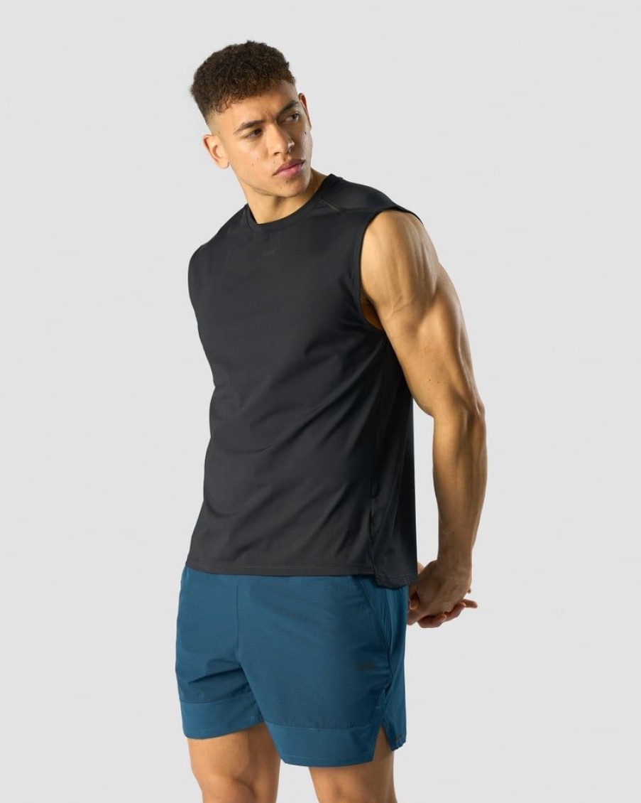 Miehet ICIW T-Paidat | Charge Sleeveless T-Shirt Men Black