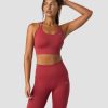 Naiset ICIW Urheiluliivit | Ribbed Define Seamless Sports Bra Autumn Red