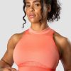 Naiset ICIW Seamless | Signature Seamless Cropped Tank Top Peach