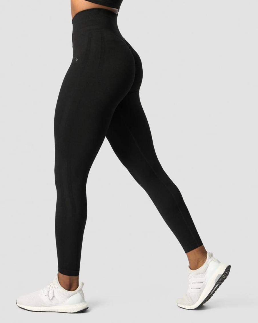 Naiset ICIW Trikoot & Leggingsit | Rush Seamless Tights Black