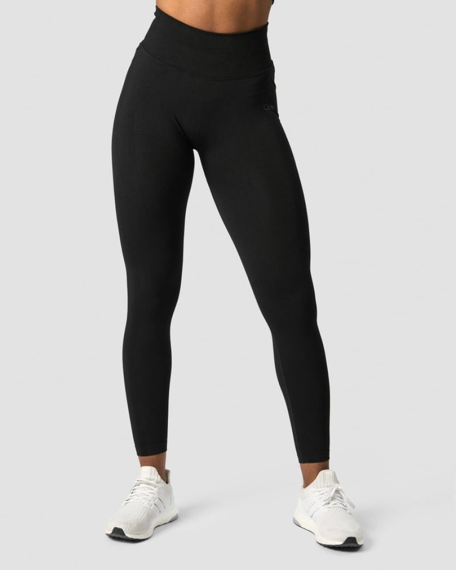 Naiset ICIW Trikoot & Leggingsit | Rush Seamless Tights Black