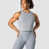 Naiset ICIW Topit | Revive Mesh Cropped Tank Top Wmn Dusty Blue