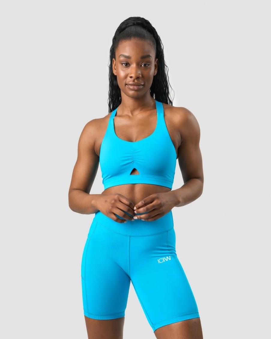 Naiset ICIW Urheiluliivit | Scrunch Adjustable Sports Bra Blue