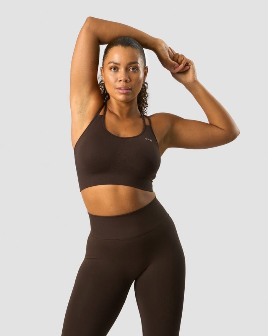 Naiset ICIW Urheiluliivit | Define Seamless Sports Bra Dark Brown