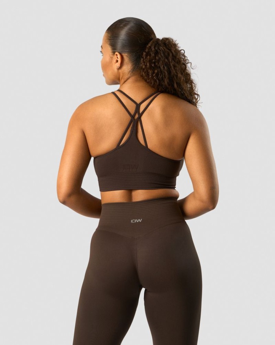 Naiset ICIW Urheiluliivit | Define Seamless Sports Bra Dark Brown