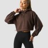 Naiset ICIW Pitkahihaiset Paidat | Stance Cropped Hoodie Wmn Dark Brown