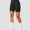 Naiset ICIW Seamless | Ribbed Define Seamless Pocket Biker Shorts Black