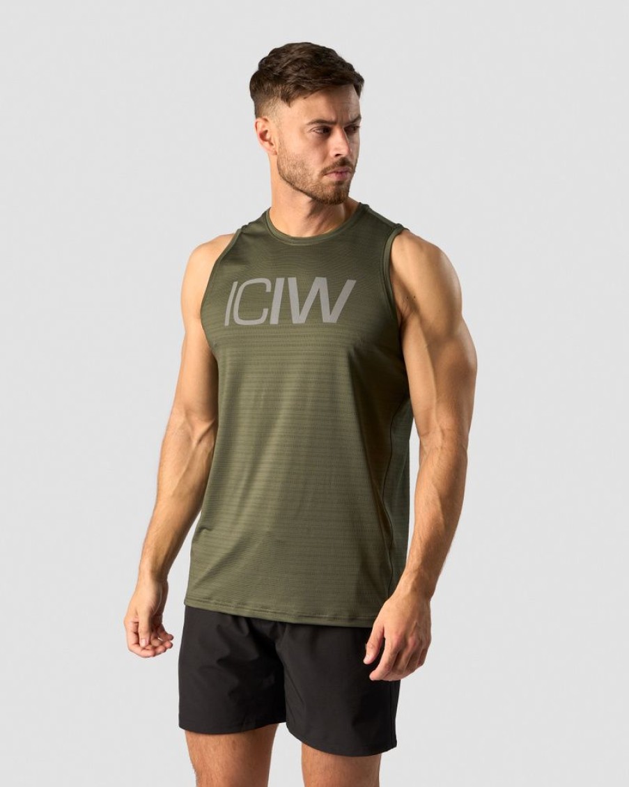 Miehet ICIW Topit | Mercury Tank Top Pine Green