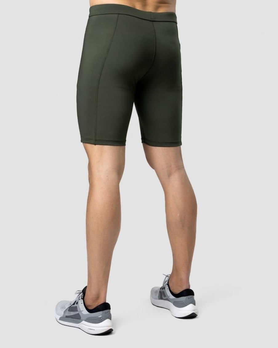 Miehet ICIW Shortsit | Mercury Short Tight Shorts Men Pine Green