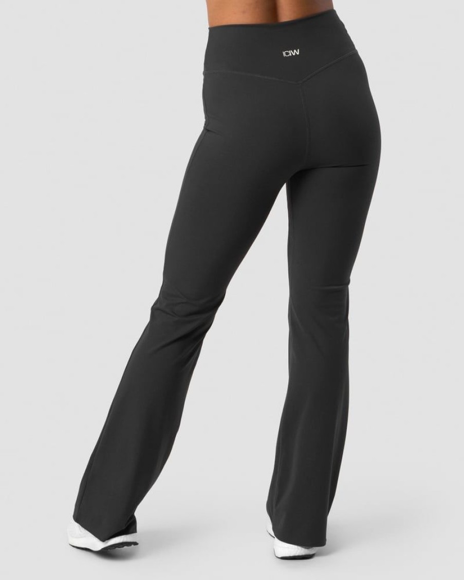 Naiset ICIW Trikoot & Leggingsit | Nimble Flared Tights Dark Grey