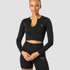 Naiset ICIW Seamless | Ribbed Define Seamless Cropped Long Sleeve Black