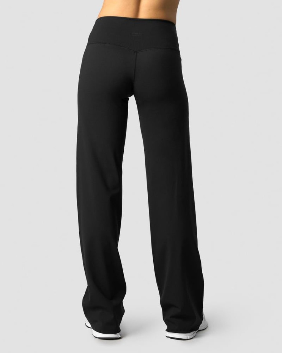 Naiset ICIW Housut | Nimble Straight Leg Pants Black