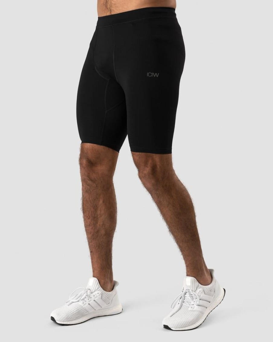 Miehet ICIW Shortsit | Training Biker Shorts Men Black