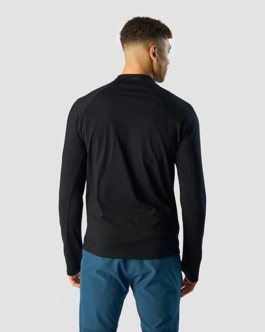 Miehet ICIW Pitkahihaiset Paidat | Charge Longsleeve 1/4 Zip Men Black