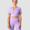 Naiset ICIW Seamless | Ribbed Define Seamless Cropped T-Shirt Lavender