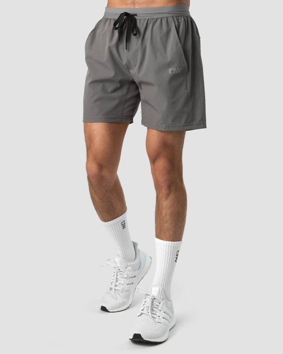 Miehet ICIW Shortsit | Workout 2-In-1 Shorts Dark Grey