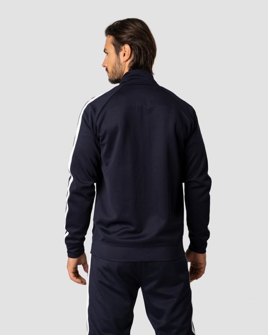 Miehet ICIW Pitkahihaiset Paidat | Track Zip Jacket Navy Men