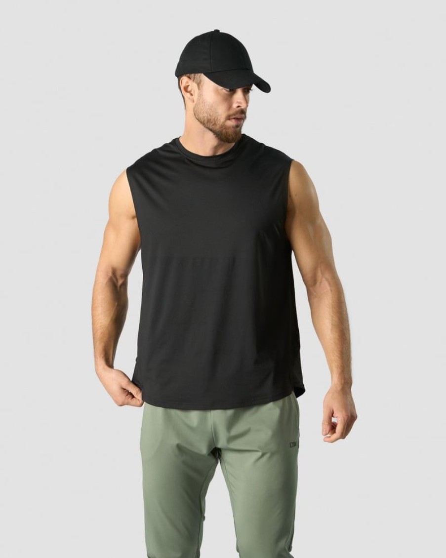 Miehet ICIW T-Paidat | Stride Sleeveless T-Shirt Men Black