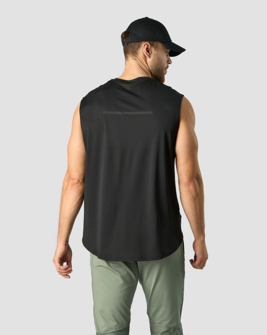 Miehet ICIW T-Paidat | Stride Sleeveless T-Shirt Men Black