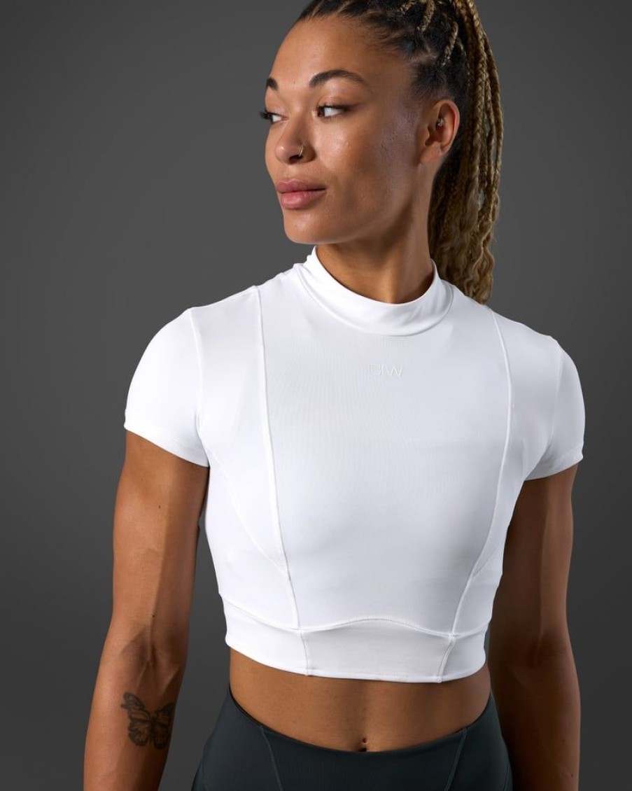 Naiset ICIW T-Paidat | Reboot Cropped T-Shirt White