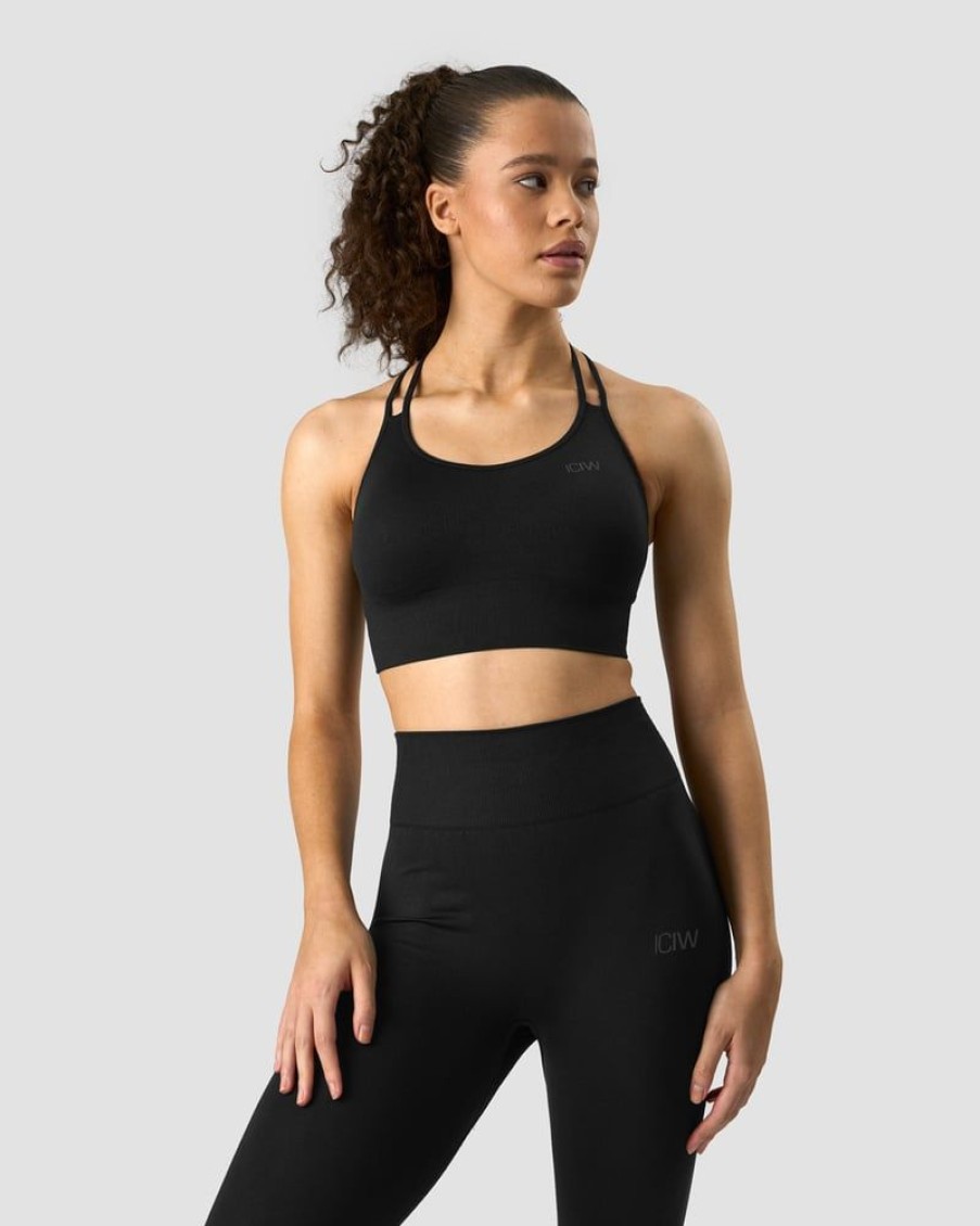 Naiset ICIW Urheiluliivit | Define Seamless Sports Bra Black/Black