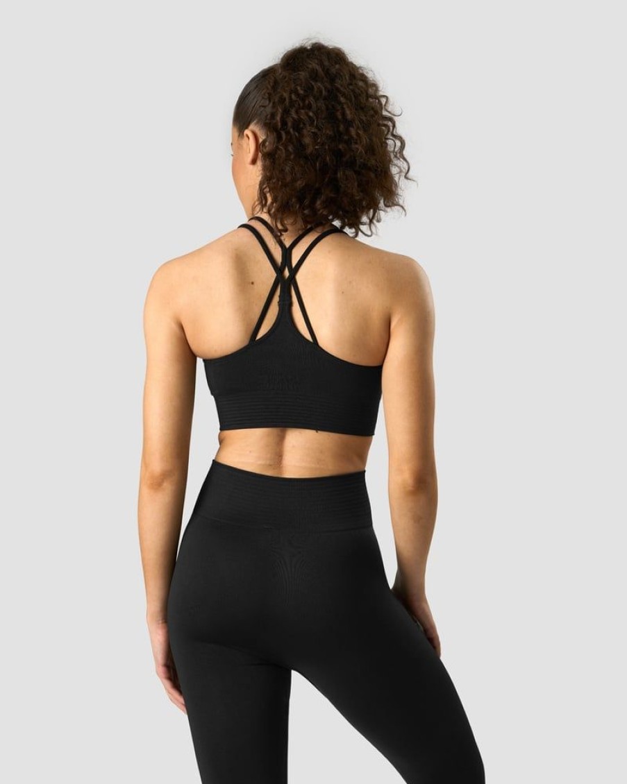 Naiset ICIW Urheiluliivit | Define Seamless Sports Bra Black/Black