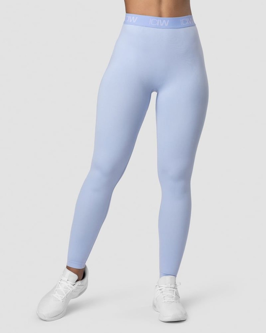 Naiset ICIW Trikoot & Leggingsit | Define Seamless Logo Tights Wmn Powder Blue