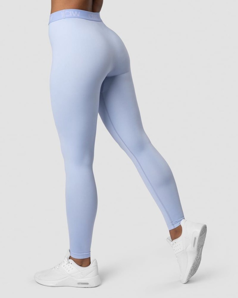 Naiset ICIW Trikoot & Leggingsit | Define Seamless Logo Tights Wmn Powder Blue