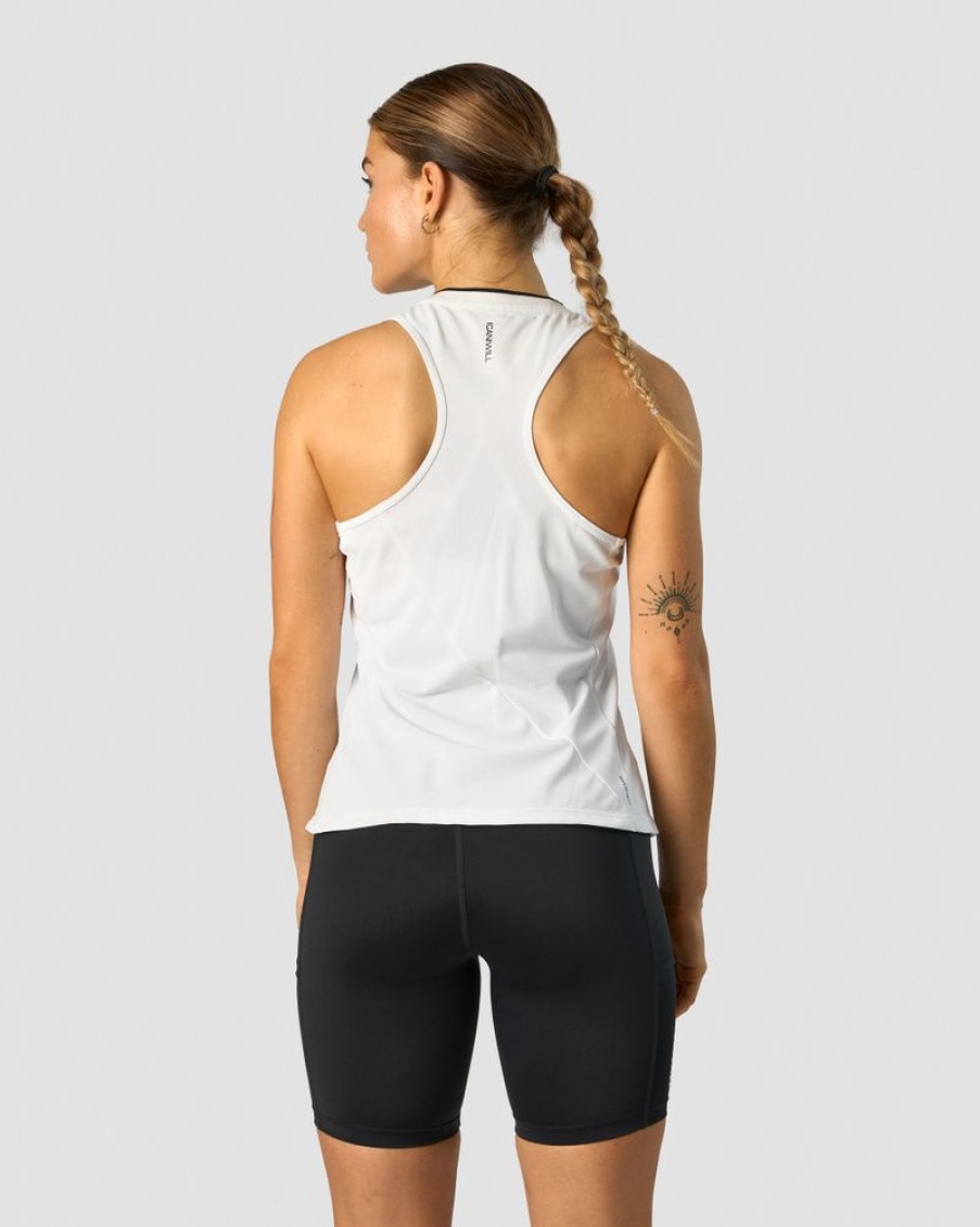 Naiset ICIW Topit | Training Pique Tank Top White/Black