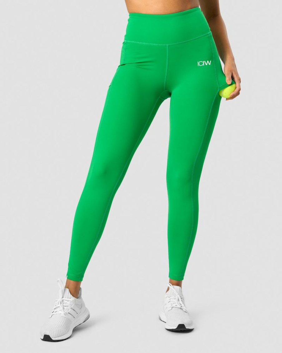 Naiset ICIW Trikoot & Leggingsit | Training Tights Bright Green