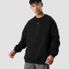 Miehet ICIW Pitkahihaiset Paidat | Essential Crewneck Loose Fit Black Men