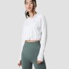 Naiset ICIW Pitkahihaiset Paidat | Define Cropped Adjustable Long Sleeve White